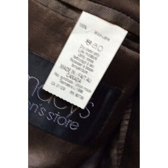 LAUREN RALPH LAUREN MEN'S BROWN WOOL 2 BUTTON SPORT COAT BLAZER 40R JACKET - Picture 12 of 12